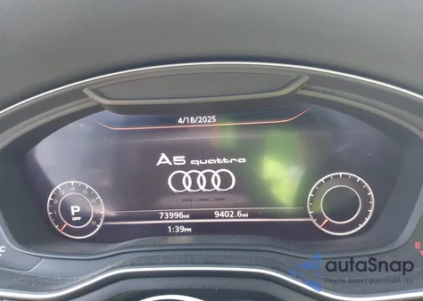 2018 Audi A5 2.0T Premium из США, поврежденный, VIN WAUYNGF5XJN010374